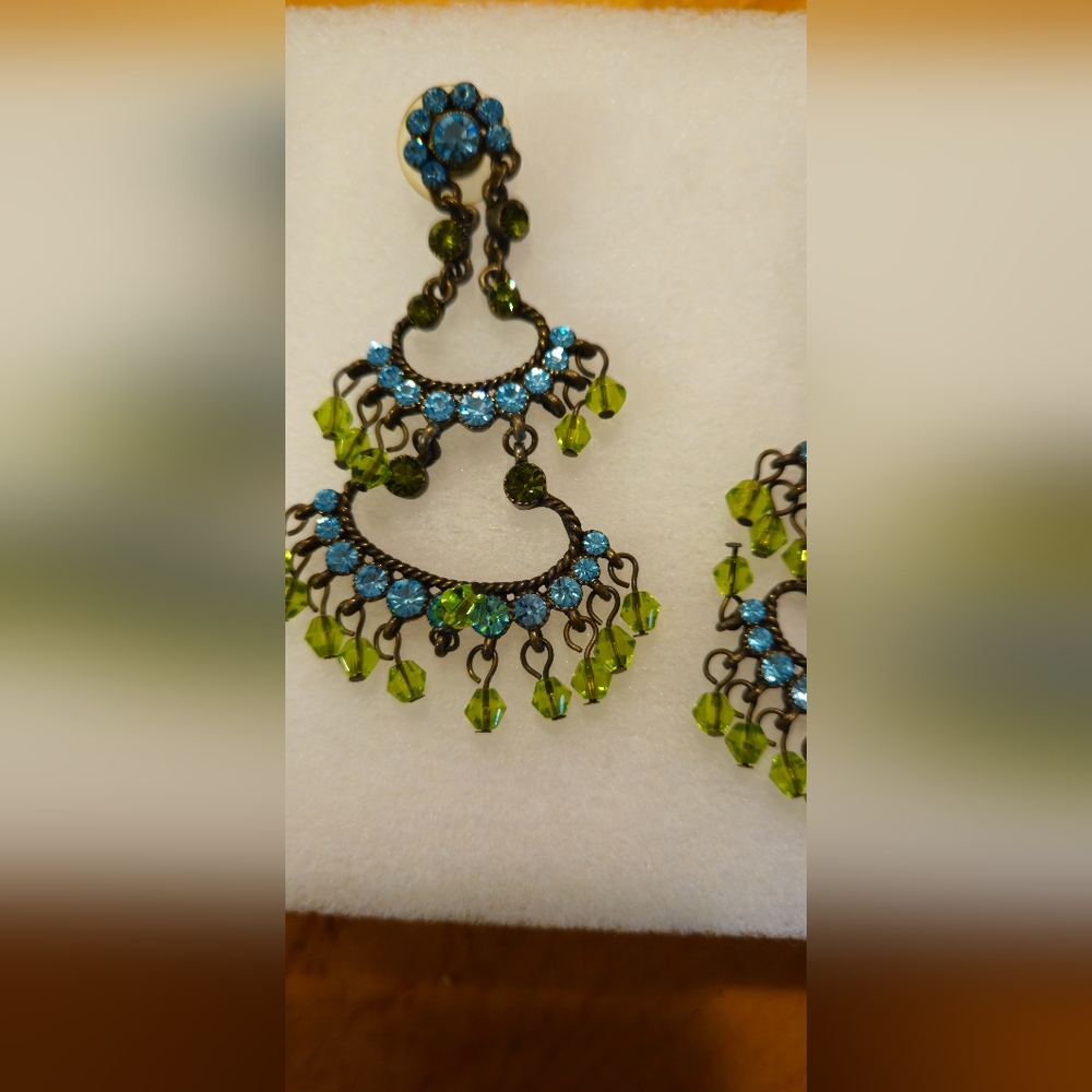 BLUE AND GREEN earrings - Picture 6 of 6